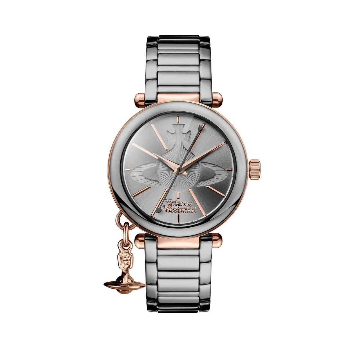 Zweifarbige Edelstahl Quarz Uhr