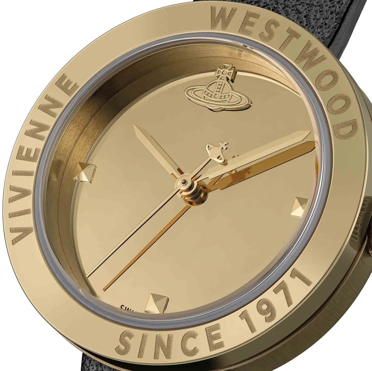 The Rebel Minimalistische Goldfarbene Uhr