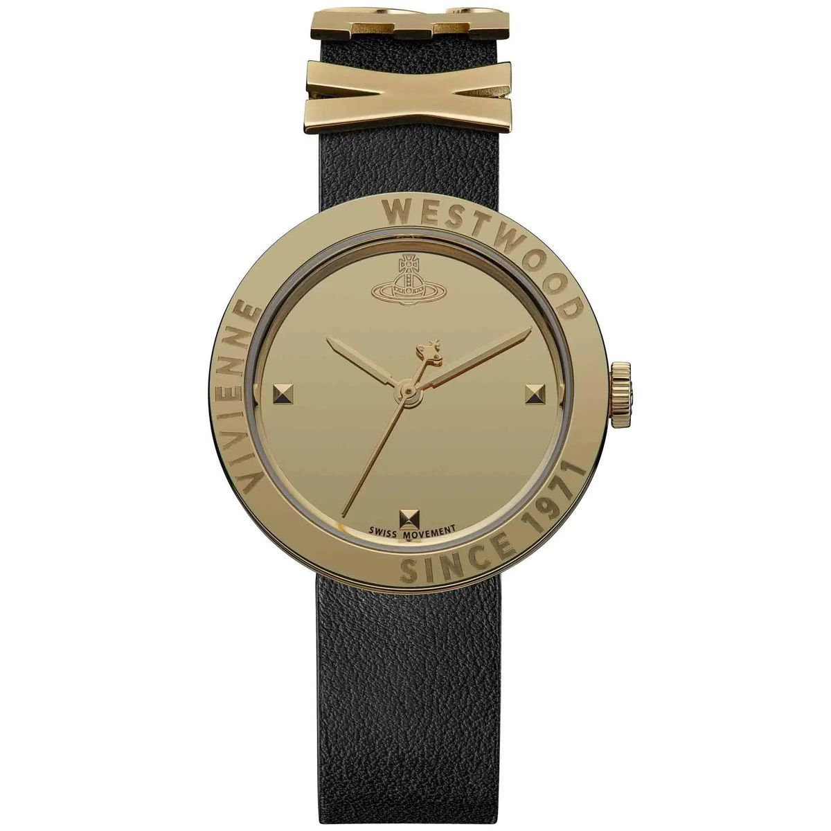 The Rebel Minimalistische Goldfarbene Uhr