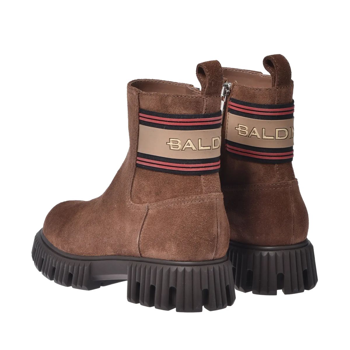 Stiefeletten aus Wildleder mit Logo-Detail