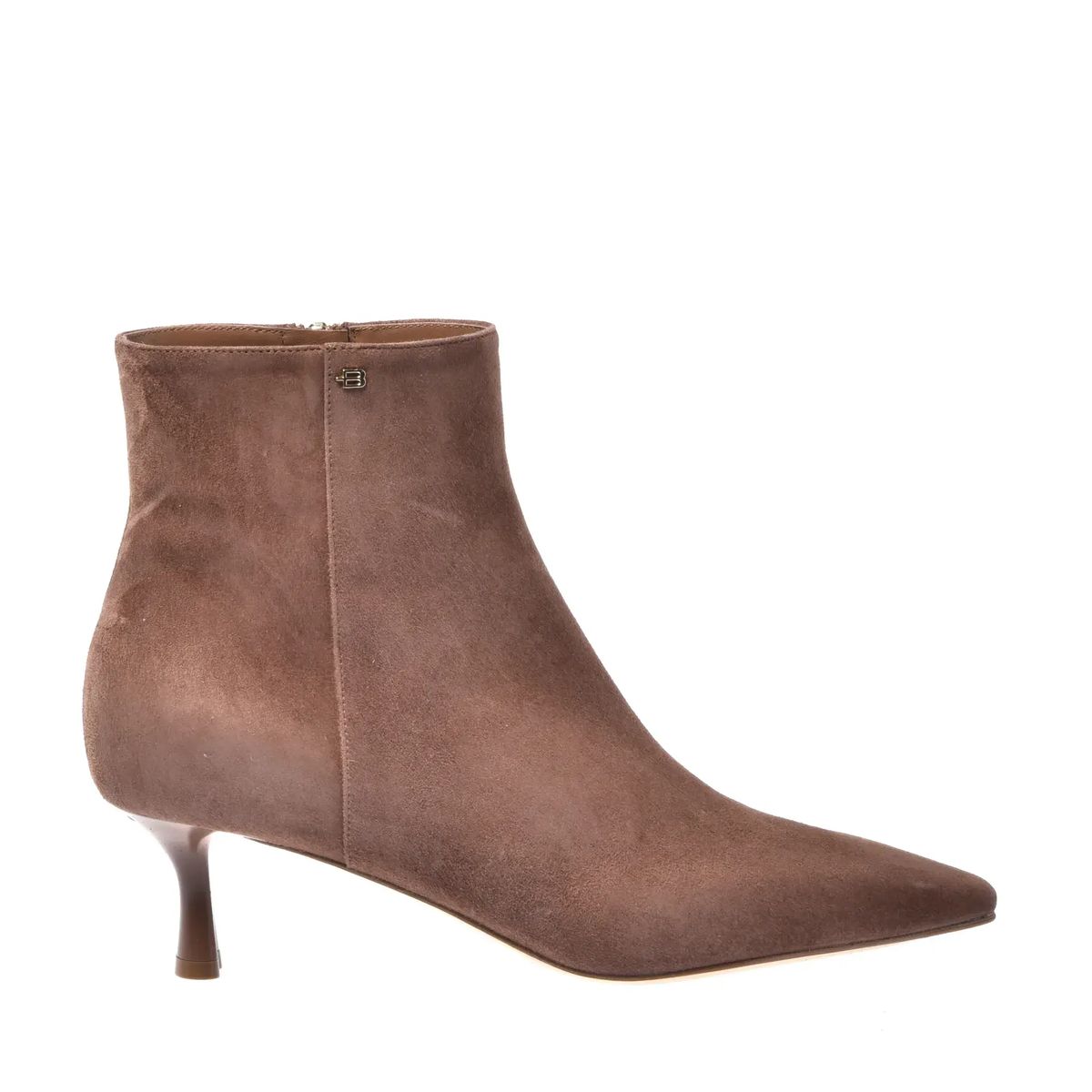 Stiefeletten aus Wildleder mit Kitten-Absatz