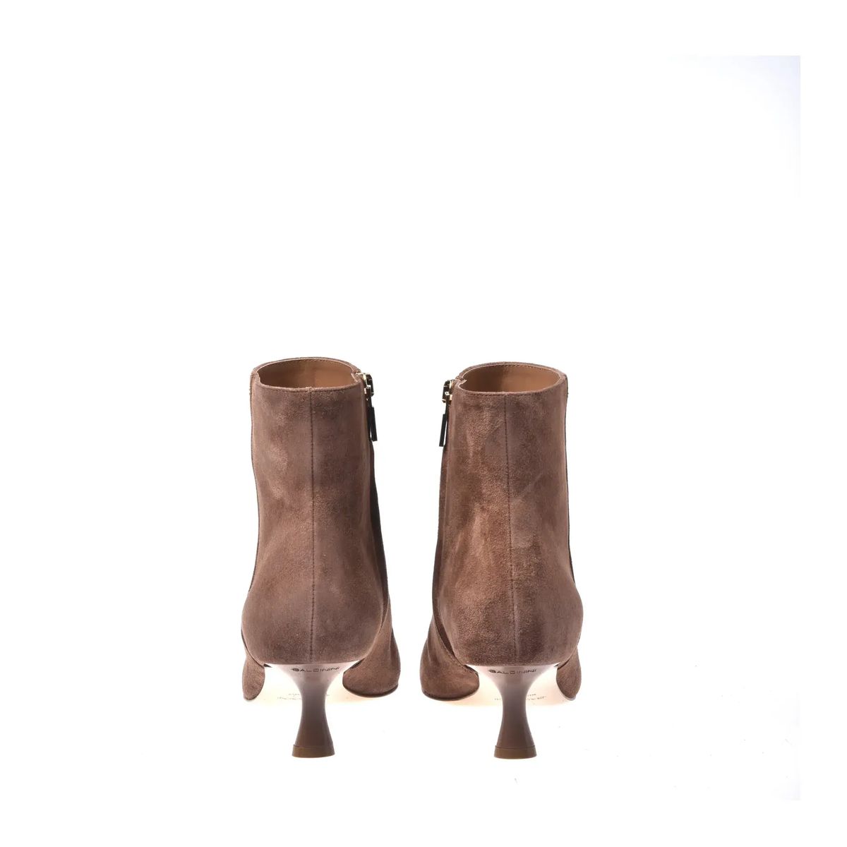 Stiefeletten aus Wildleder mit Kitten-Absatz