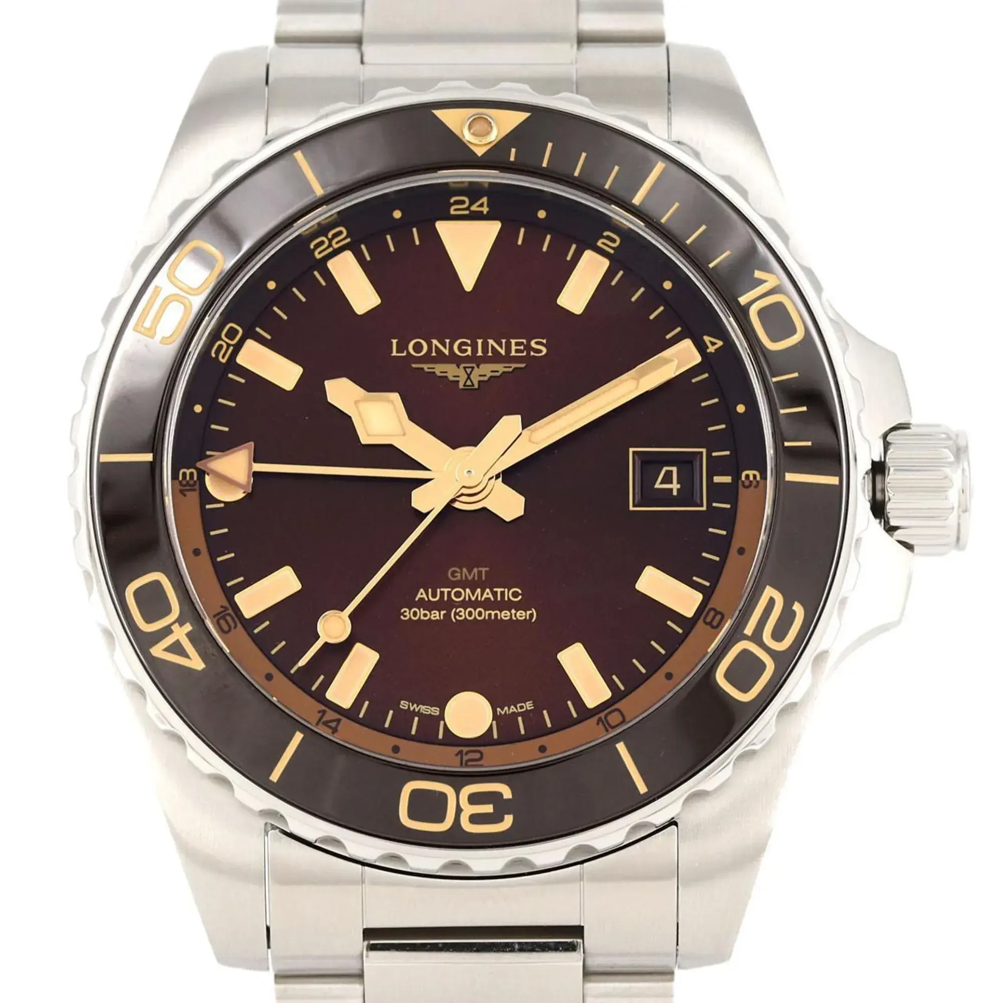 HydroConquest Automatische GMT Edelstahl Uhr