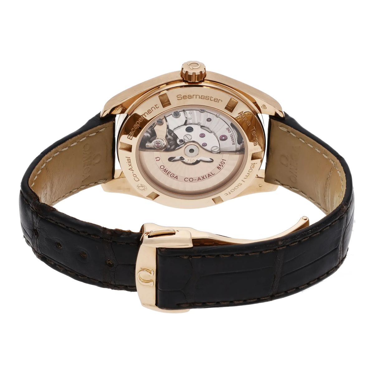 Elegante Seamaster Aqua Terra Rotgold Uhr