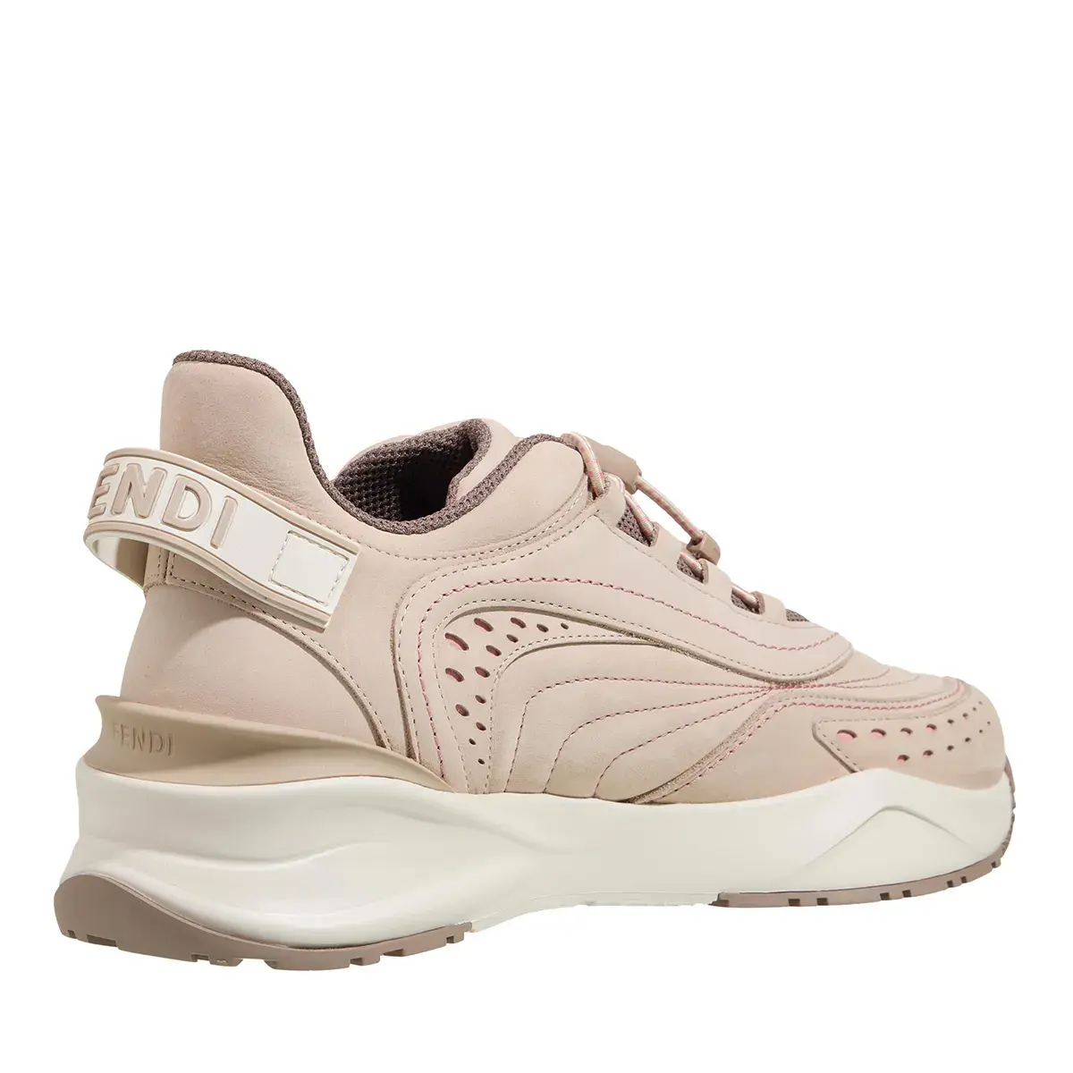 Beige Leder Flow Low-Top Sneaker