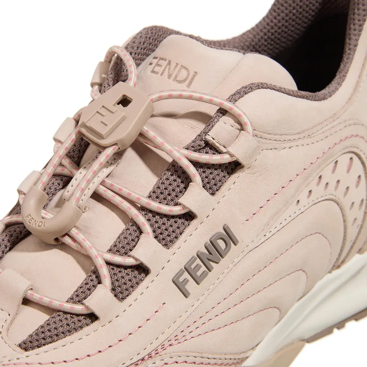 Beige Leder Flow Low-Top Sneaker