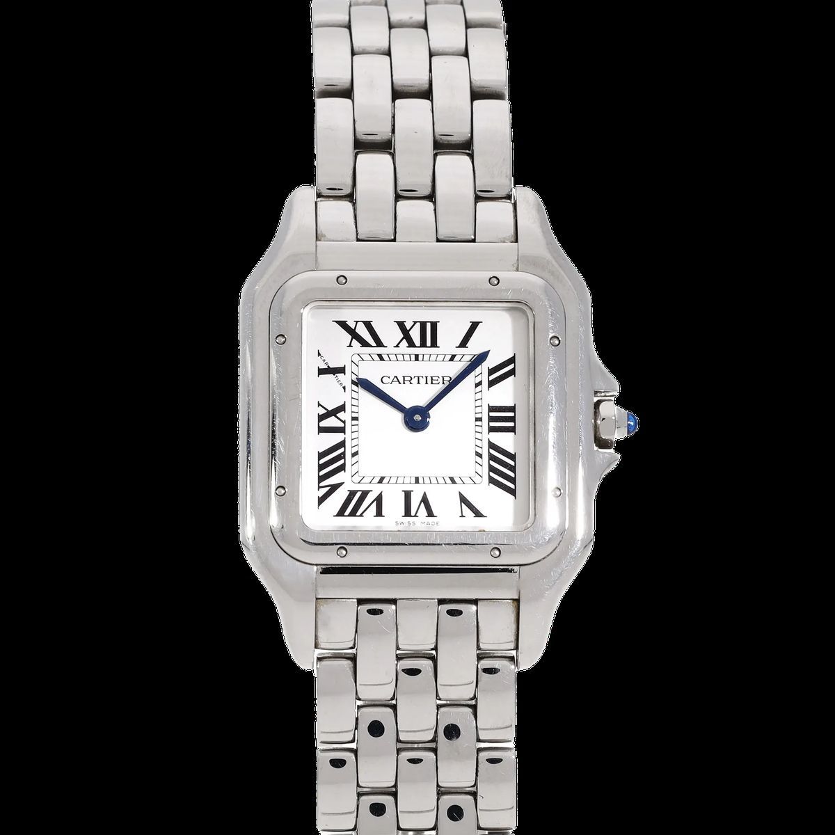 Silberne Panthère de Cartier Damenuhr