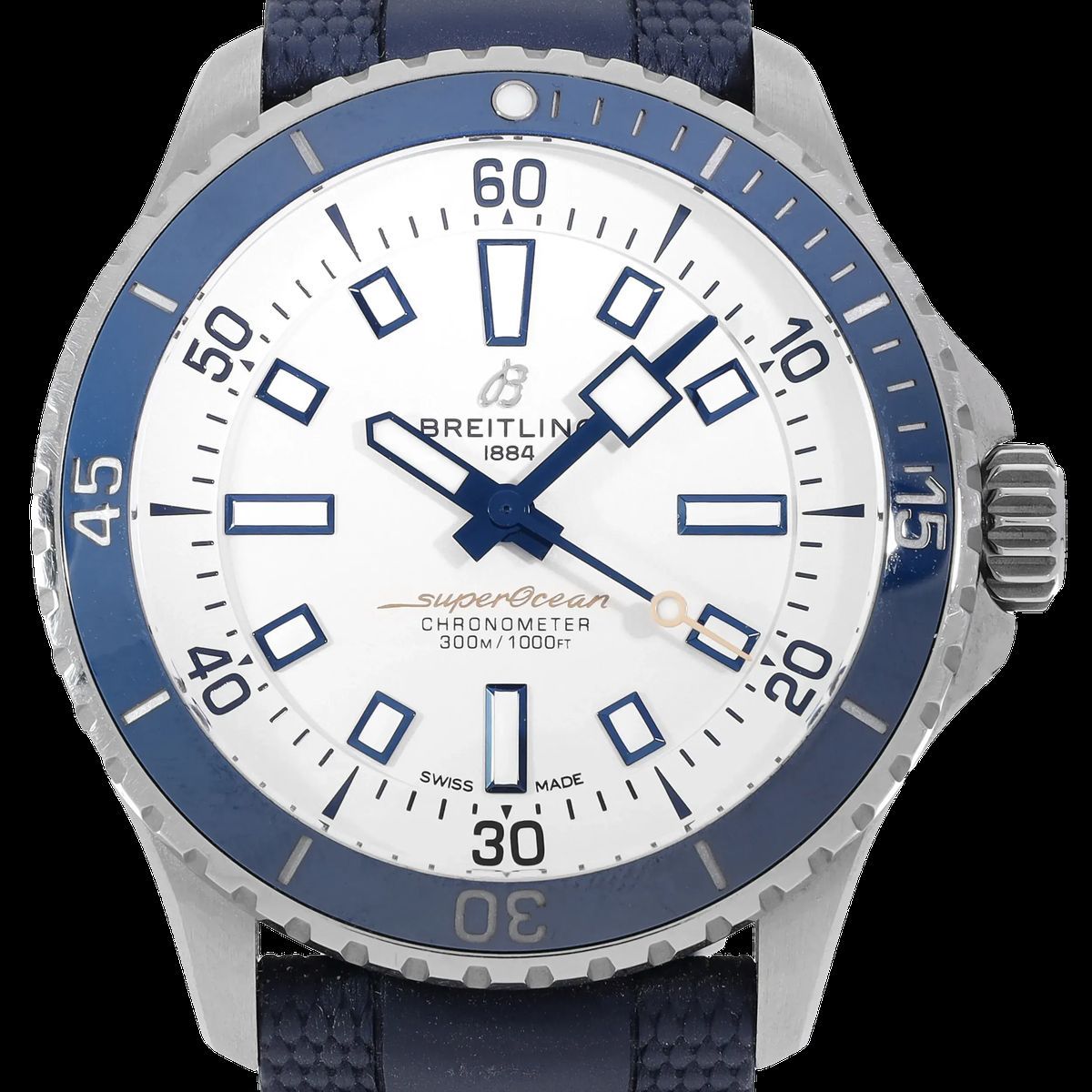 Superocean Automatik Weißes Zifferblatt Uhr