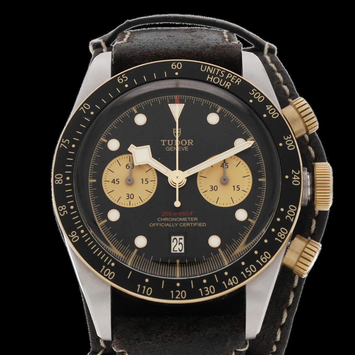Elegante Black Bay Chronograph Uhr