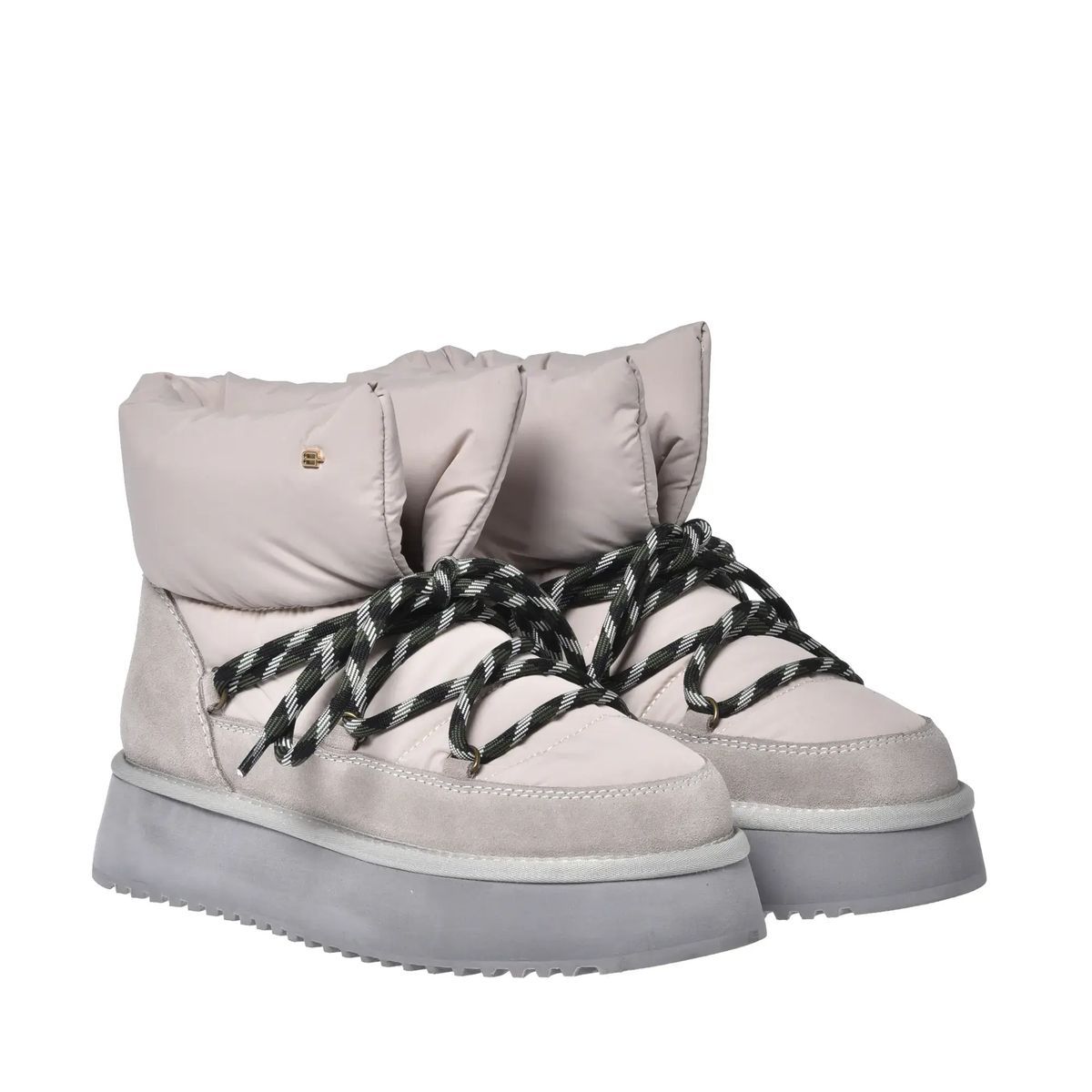 Gepolsterte Stiefeletten aus Wildleder und Nylon