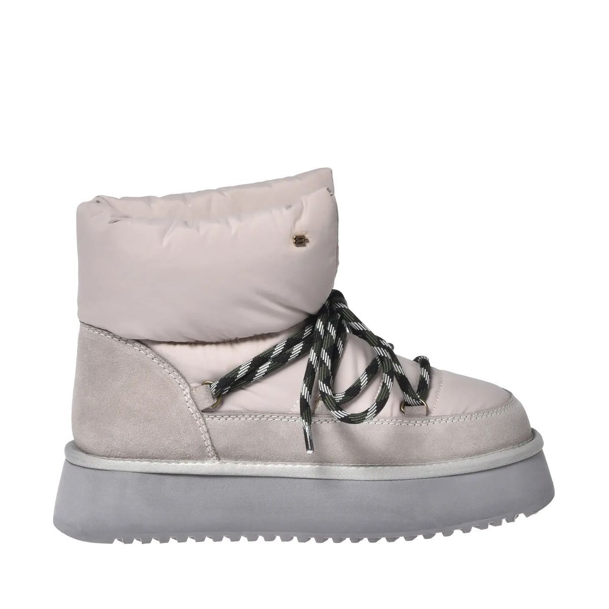 Gepolsterte Stiefeletten aus Wildleder und Nylon