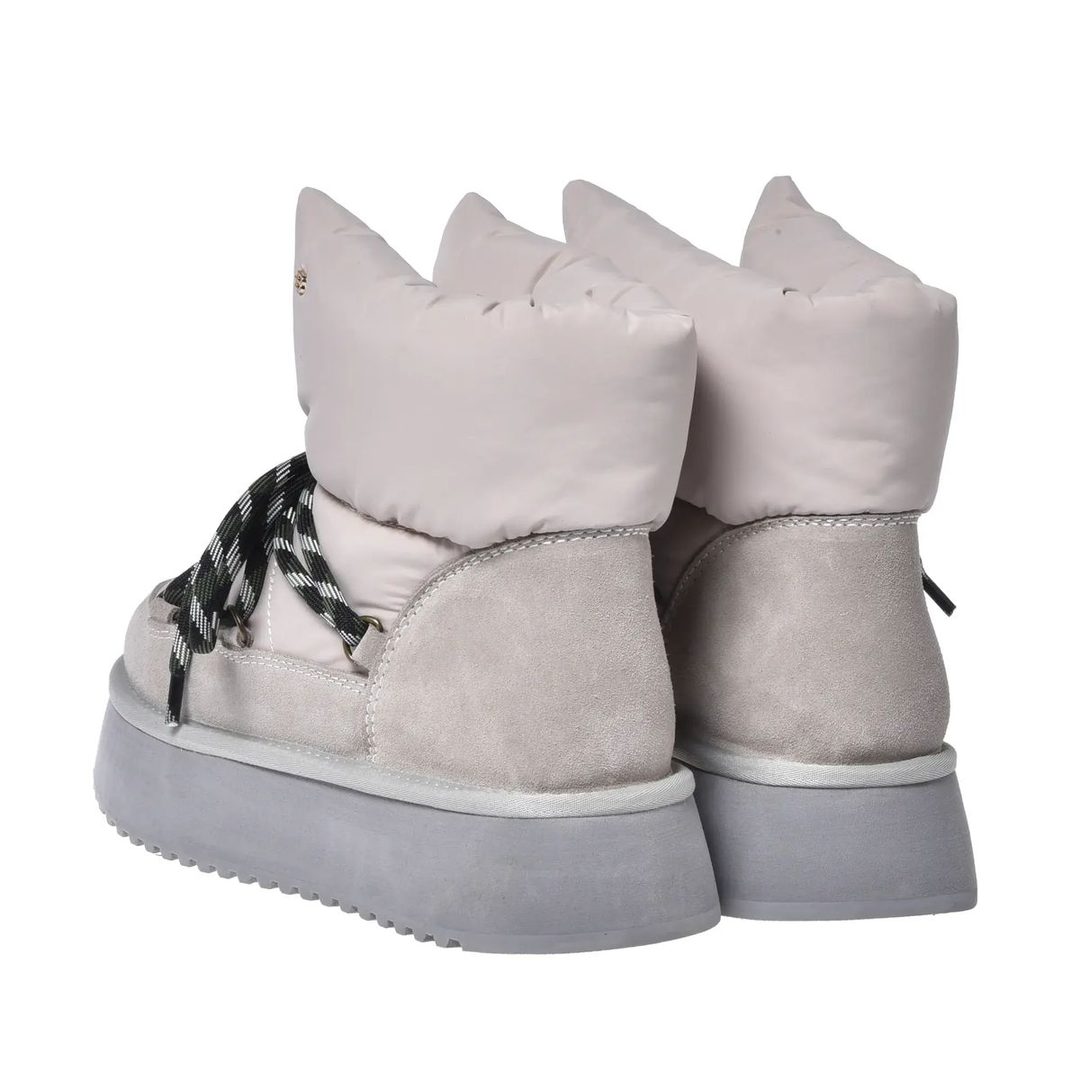 Gepolsterte Stiefeletten aus Wildleder und Nylon