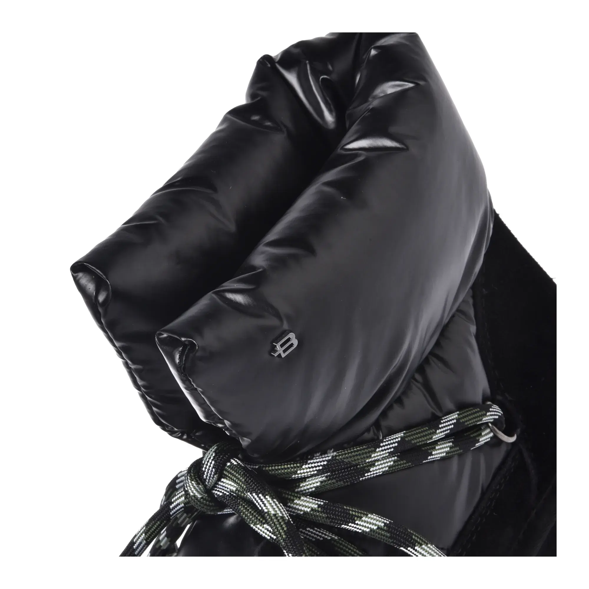 Schwarze gefütterte Winterstiefeletten
