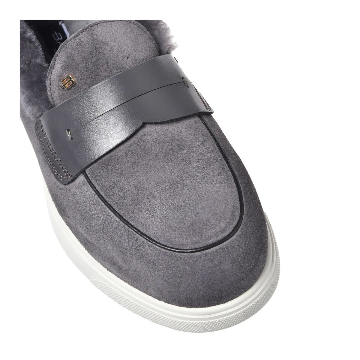 Wildleder Loafer mit Shearling-Futter