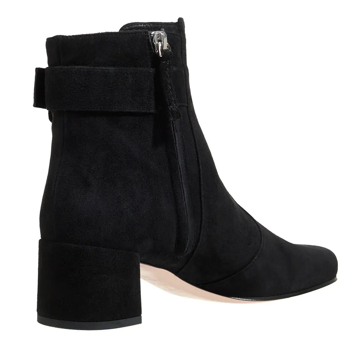 Wildleder-Stiefeletten mit Schnalle