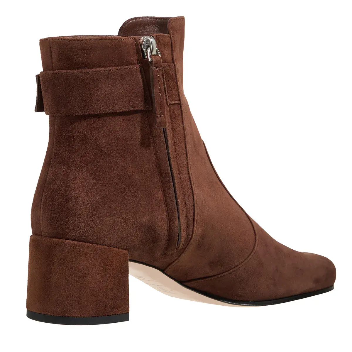 Stiefeletten aus Wildleder mit Schnallendetail