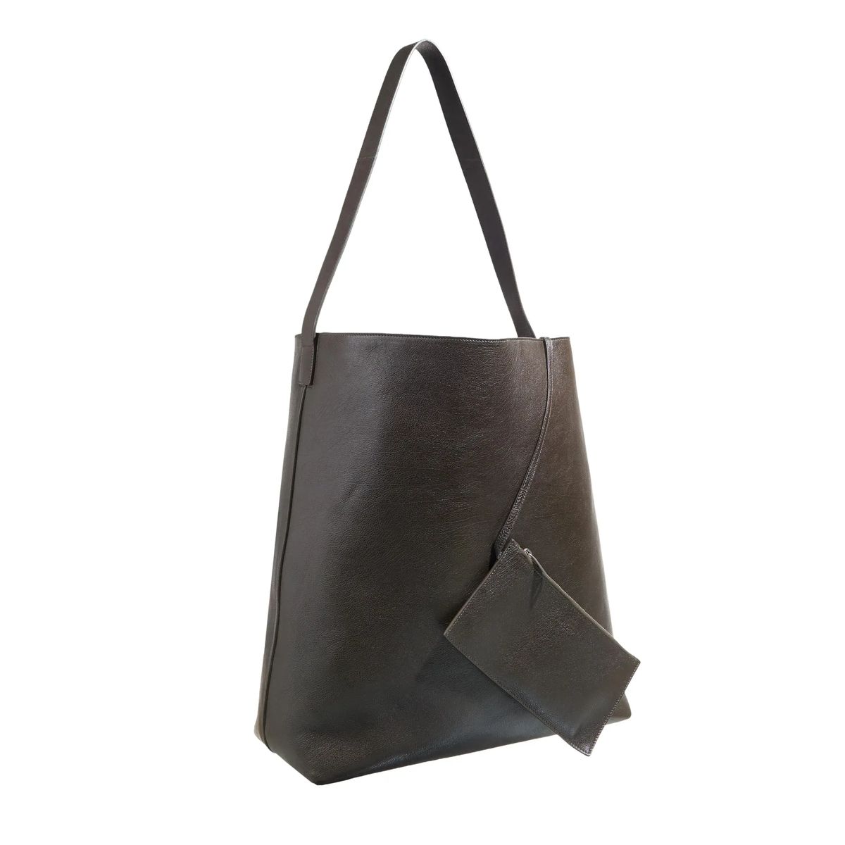 Strukturierte Leder Hobo Tasche mit Beutel