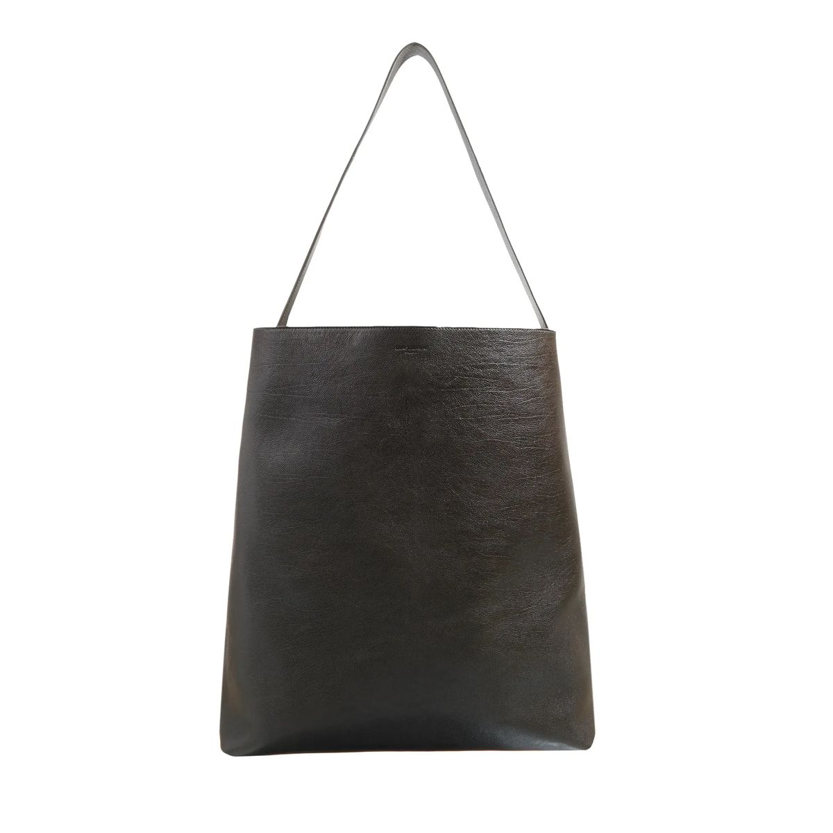 Strukturierte Leder Hobo Tasche mit Beutel