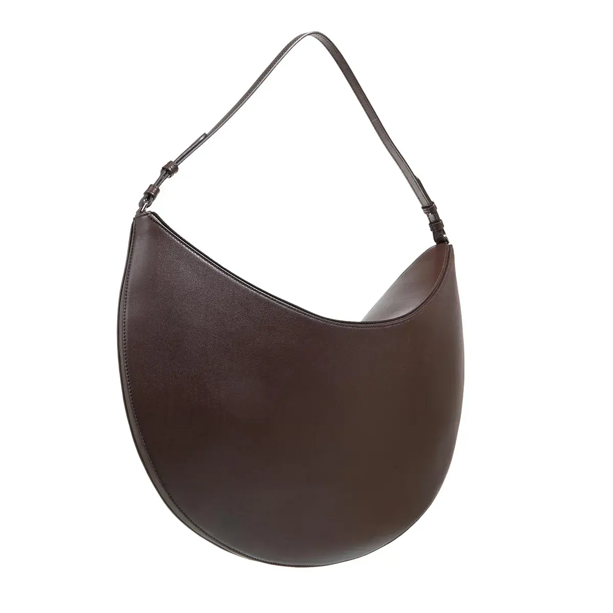 Strukturierte Leder Hobo Tasche