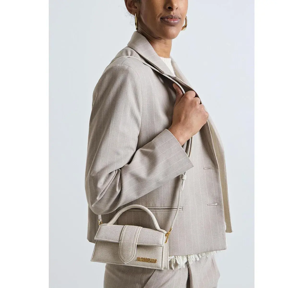 Le Bambino Henkeltasche aus Leinen