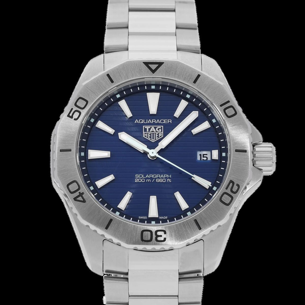 Aquaracer Solargraph Uhr mit blauem Zifferblatt