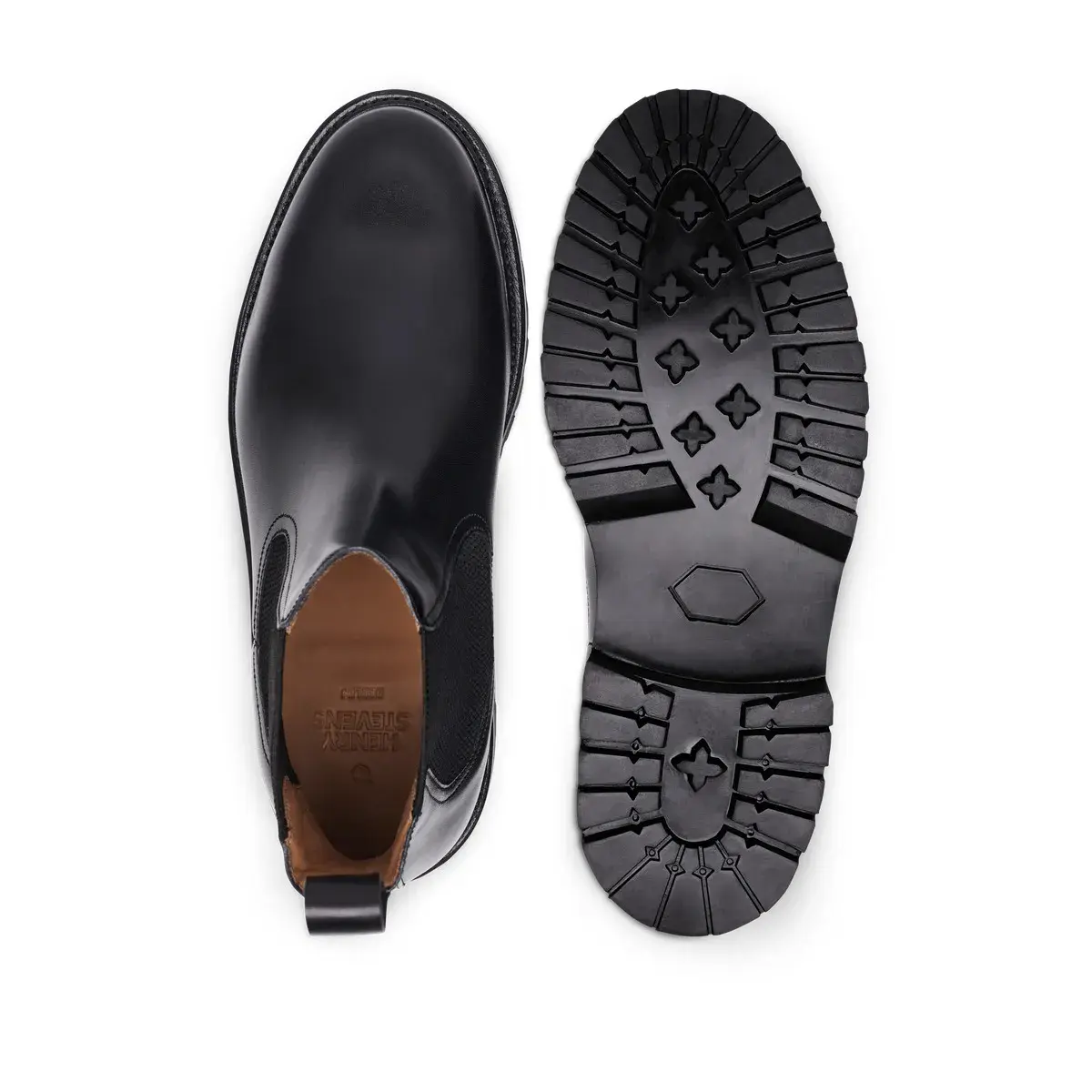 Klassische Schwarze Leder Chelsea Boots