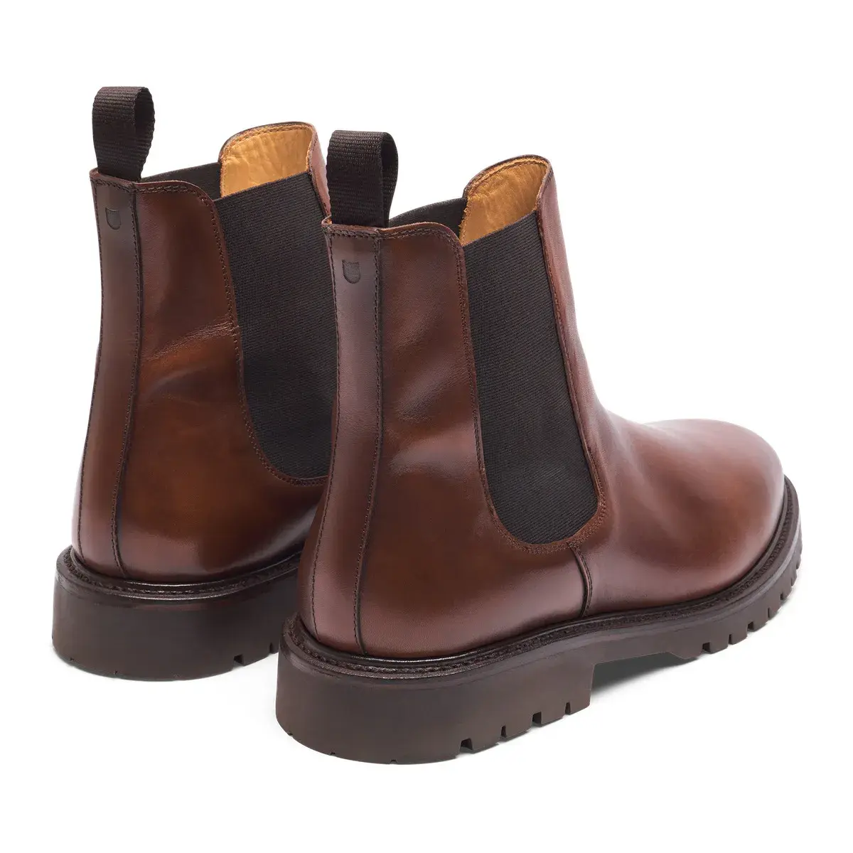 Klassische braune Chelsea Boots aus Leder