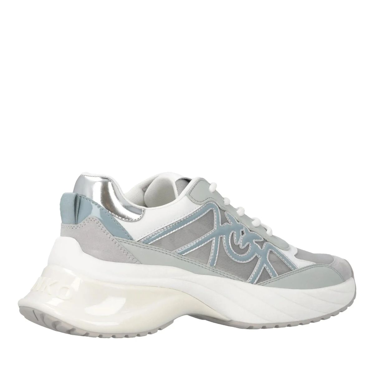 Sneaker mit Mesh-Detail und klobiger Sohle