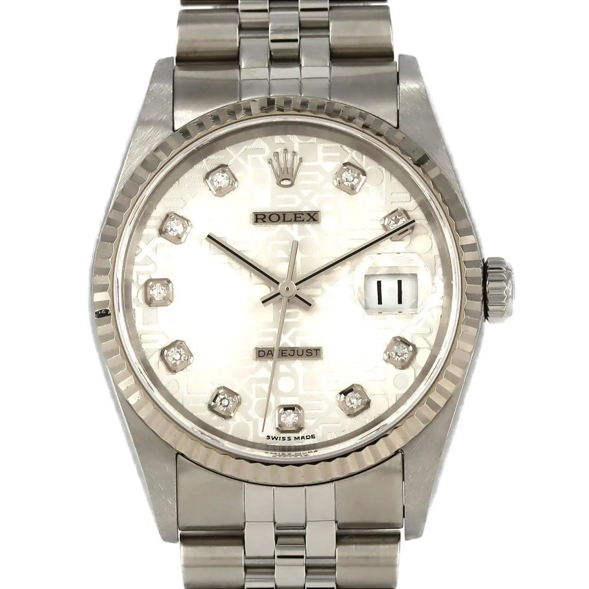 Elegante Datejust Uhr aus Edelstahl