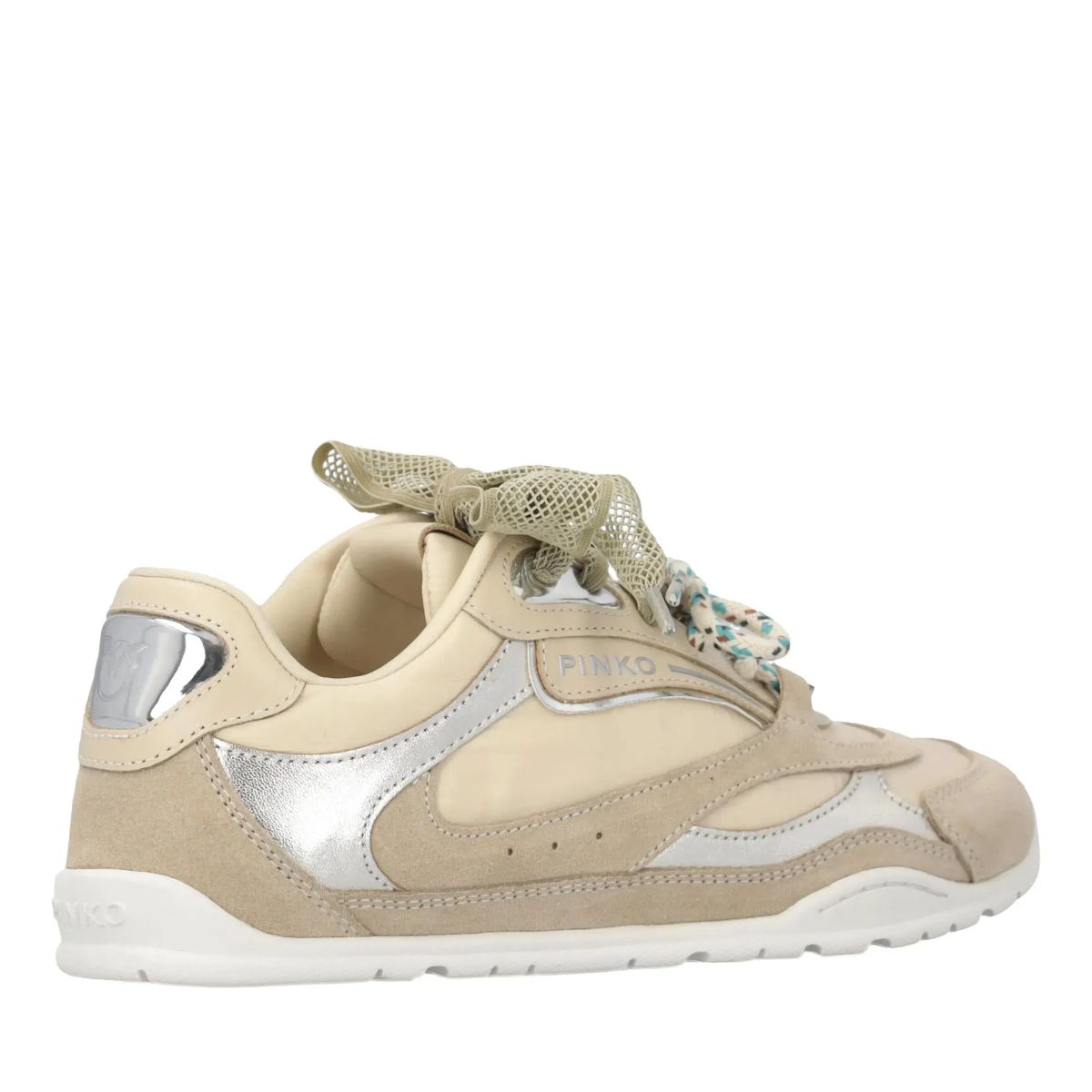 Beiger Wildleder-Fashion-Sneaker