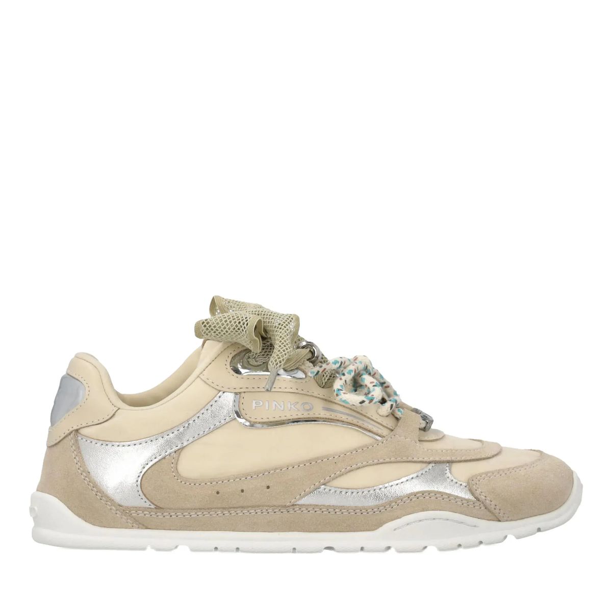 Beiger Wildleder-Fashion-Sneaker