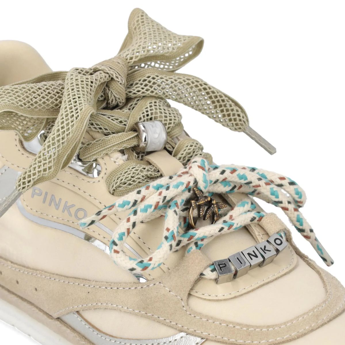 Beiger Wildleder-Fashion-Sneaker