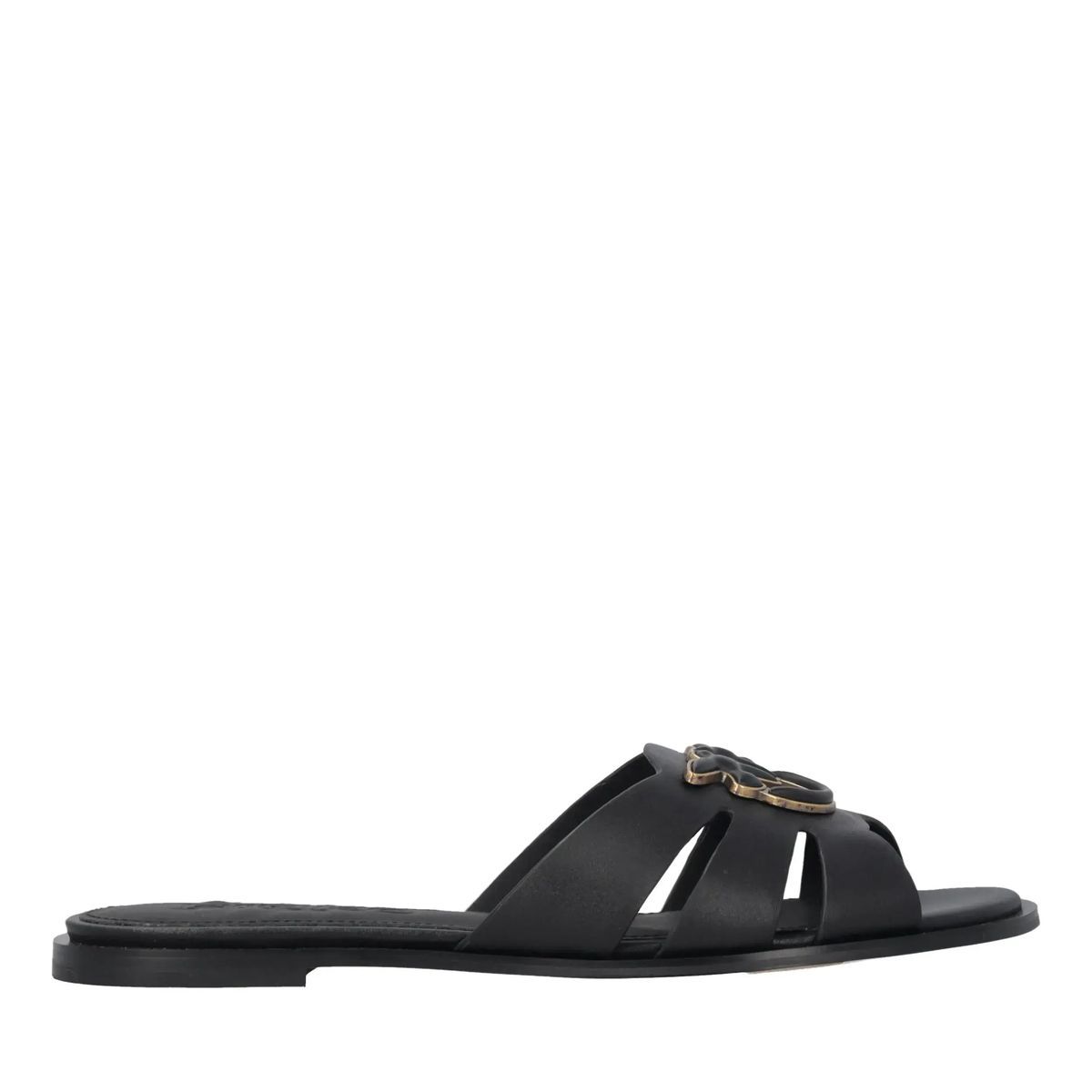 Elegante Cage Pantolette aus Leder