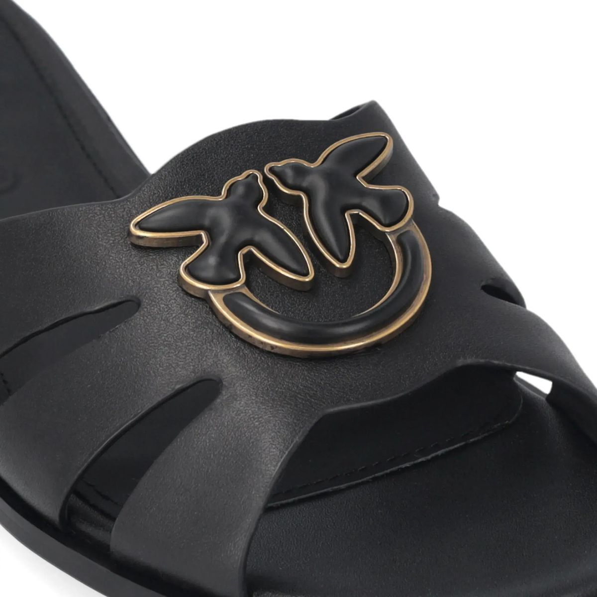 Elegante Cage Pantolette aus Leder