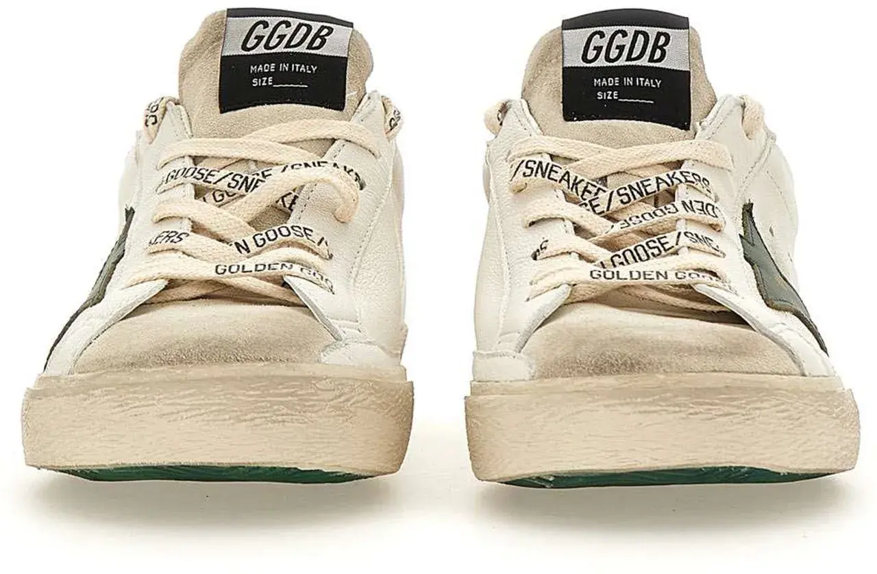 Distressed Leder Low-Top Sneaker