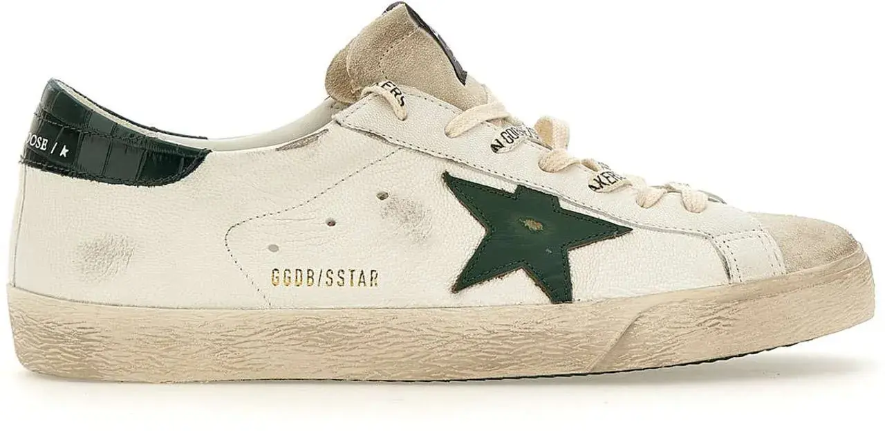 Distressed Leder Low-Top Sneaker