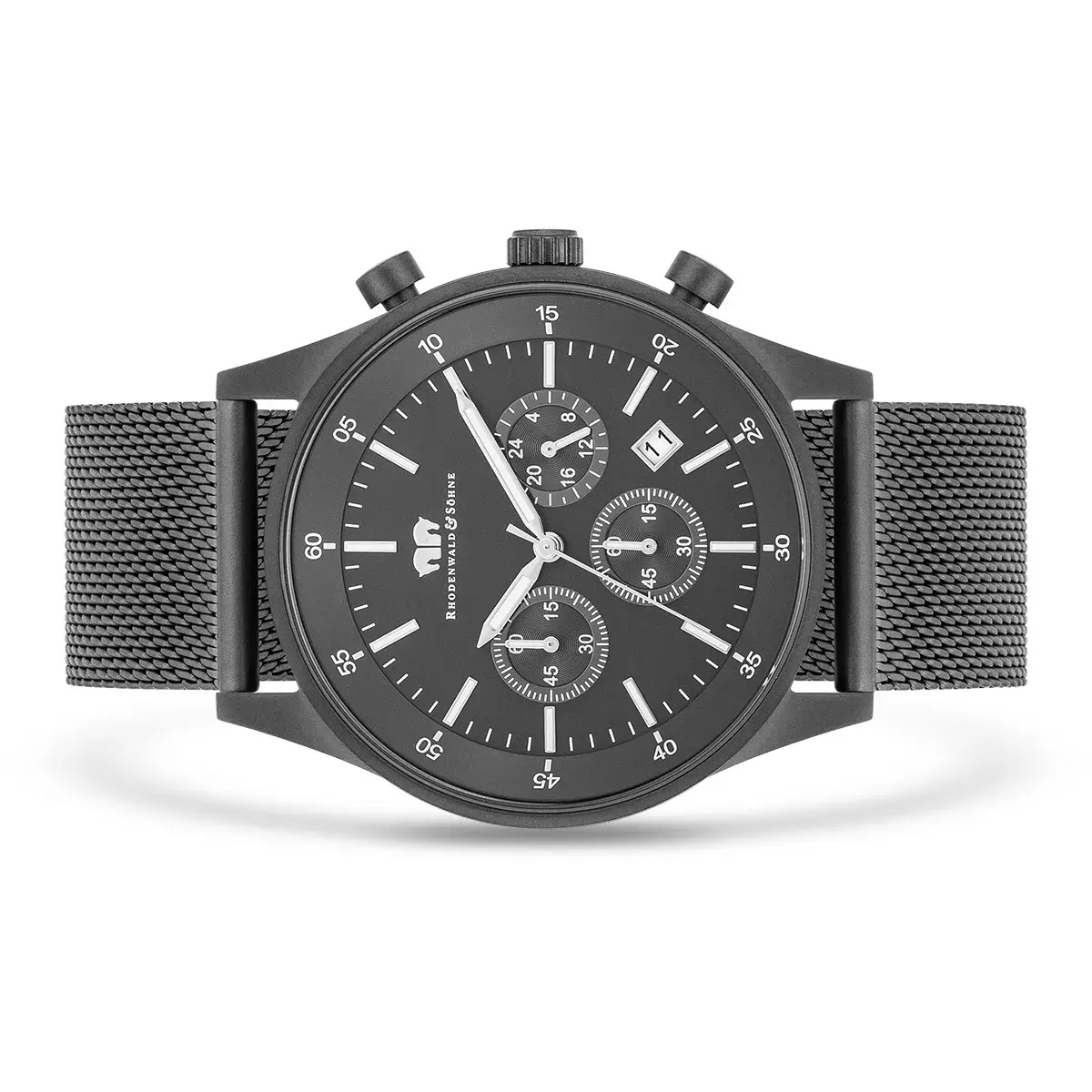 Herren-Chronographenuhr aus Edelstahl