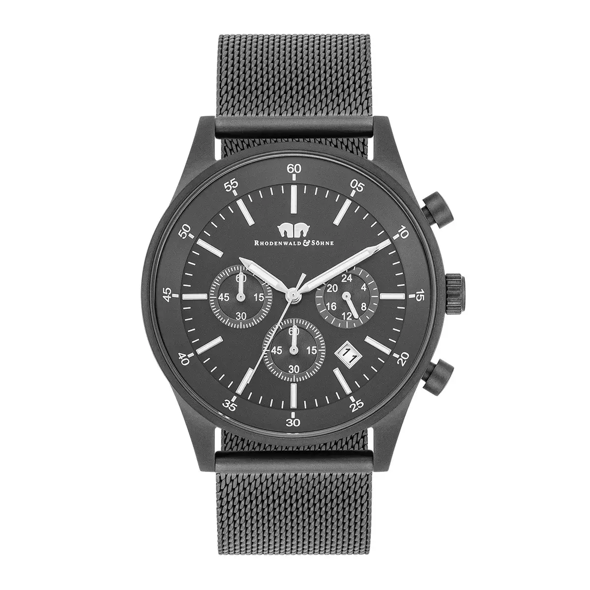 Herren-Chronographenuhr aus Edelstahl