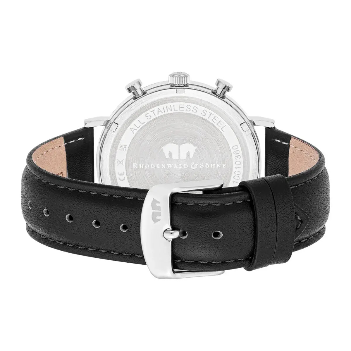 Herren Chronograph Uhr mit Lederband