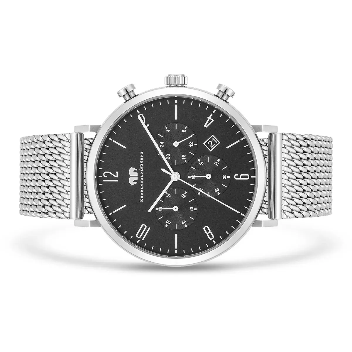 Herren Chronograph Uhr mit Milanaise-Armband
