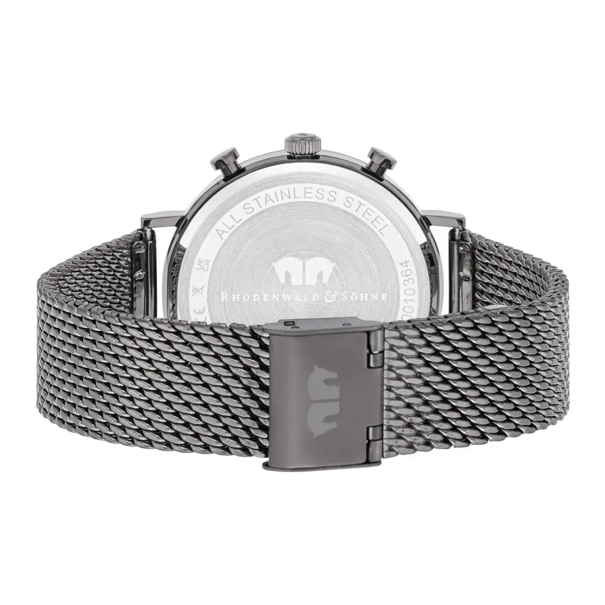 Minimalistische graue Herren Chronograph Uhr