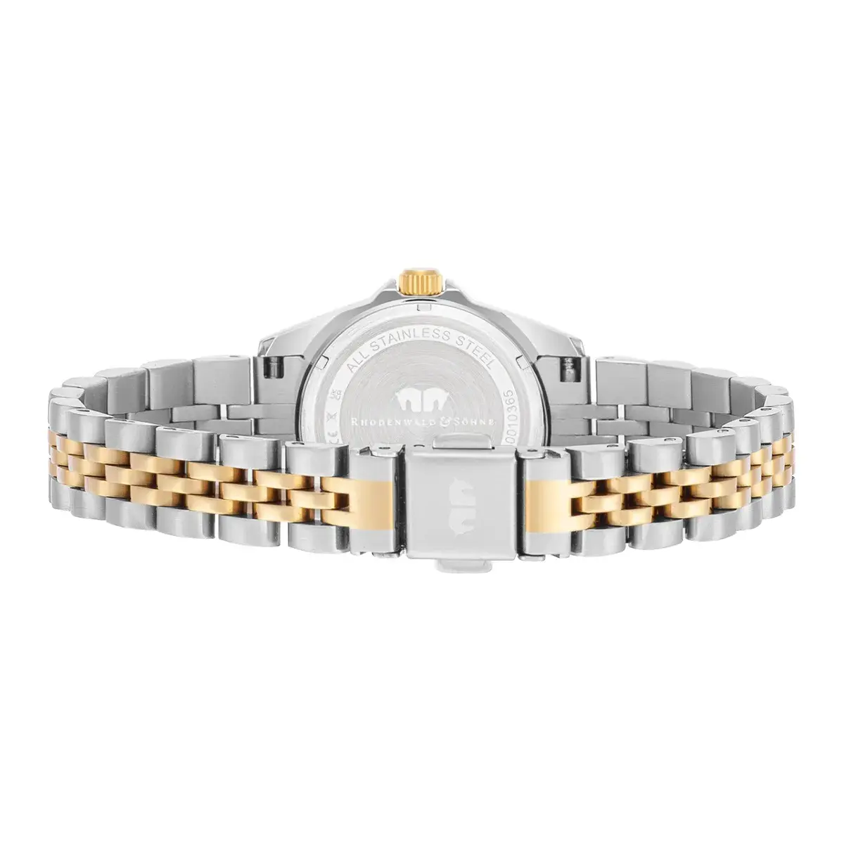 Zweifarbige Edelstahldamenarmbanduhr