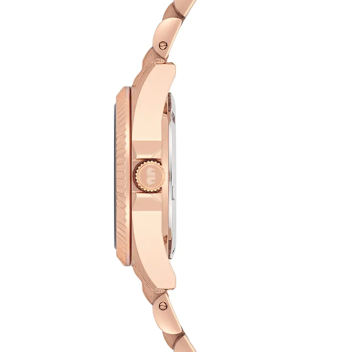 Elegante roségoldene Damenuhr