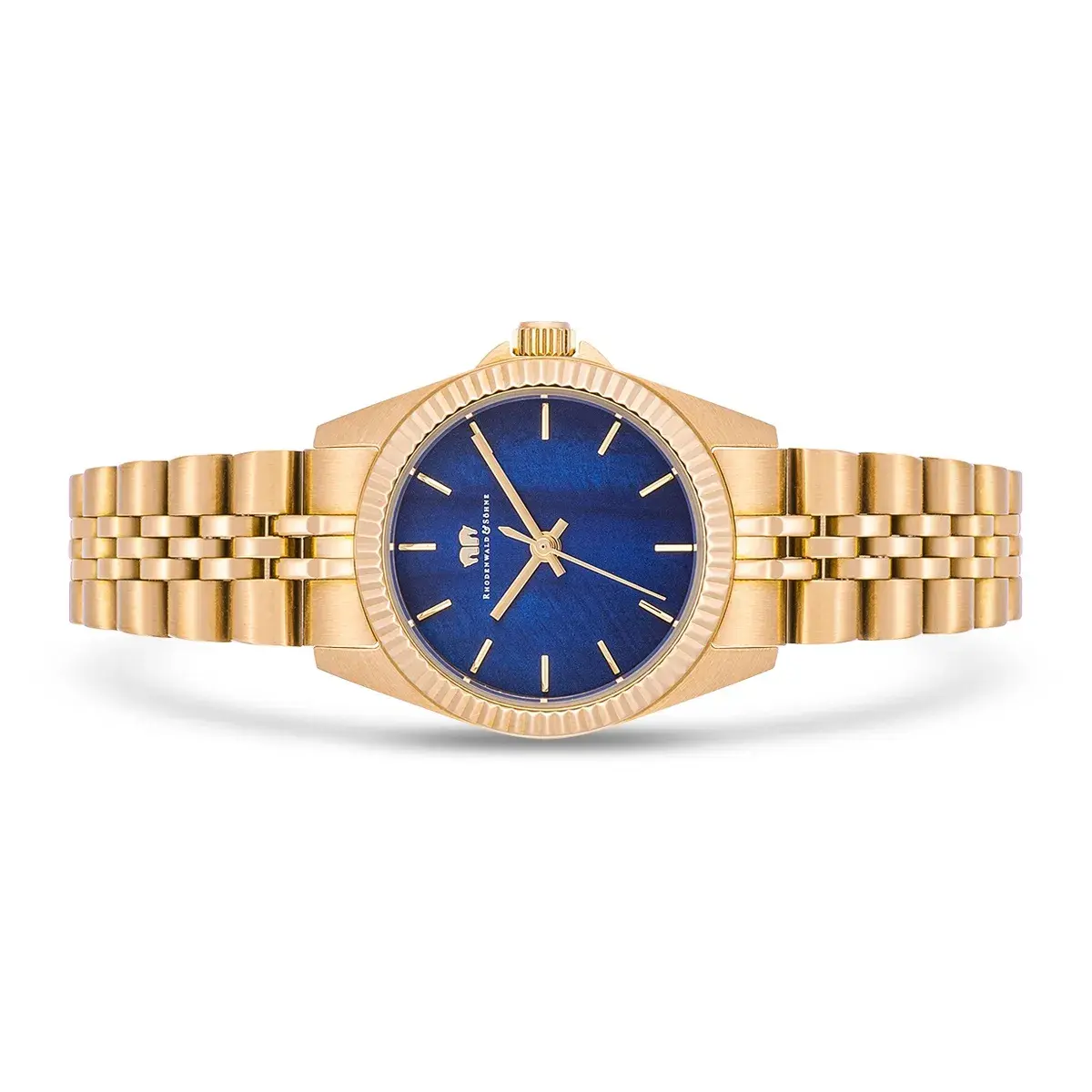 Elegante goldfarbene Damen Armbanduhr