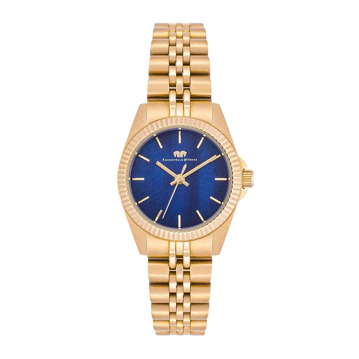 Elegante goldfarbene Damen Armbanduhr