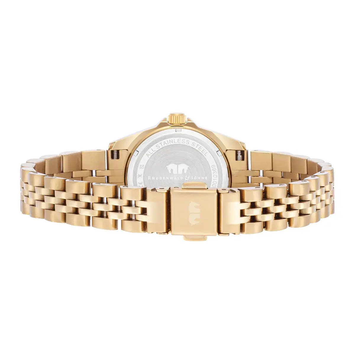 Elegante goldfarbene Damen Armbanduhr