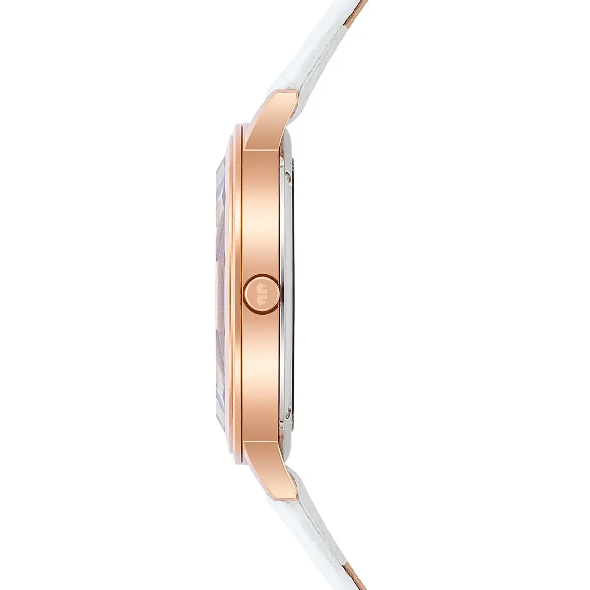 Elegante Damenuhr in Roségold-Optik