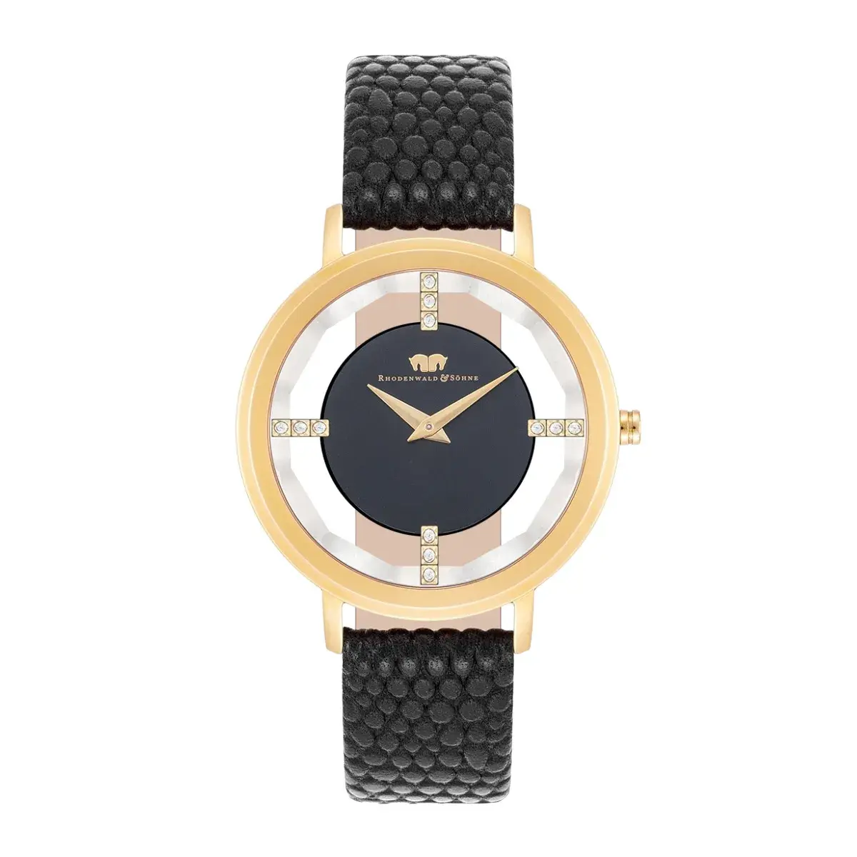 Elegante goldfarbene Damenuhr