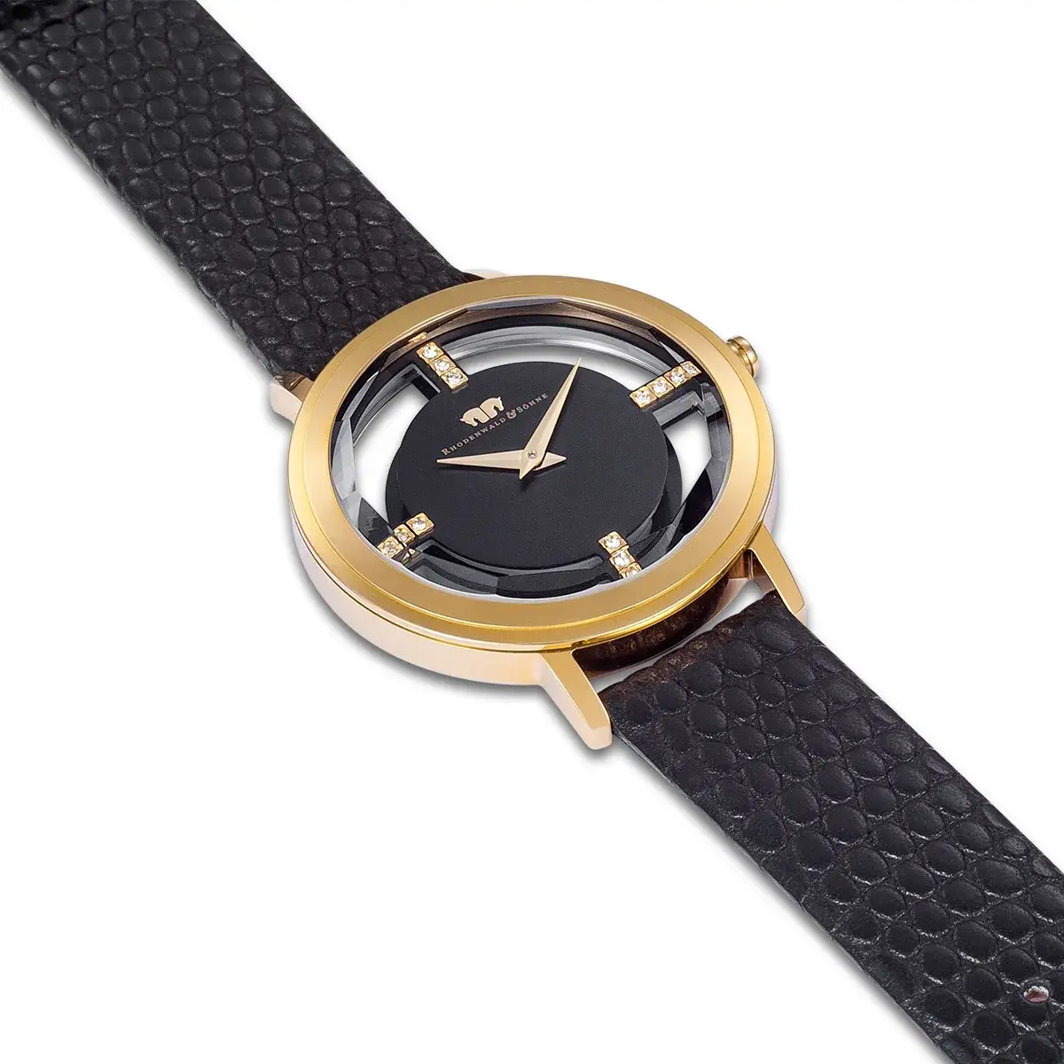 Elegante goldfarbene Damenuhr