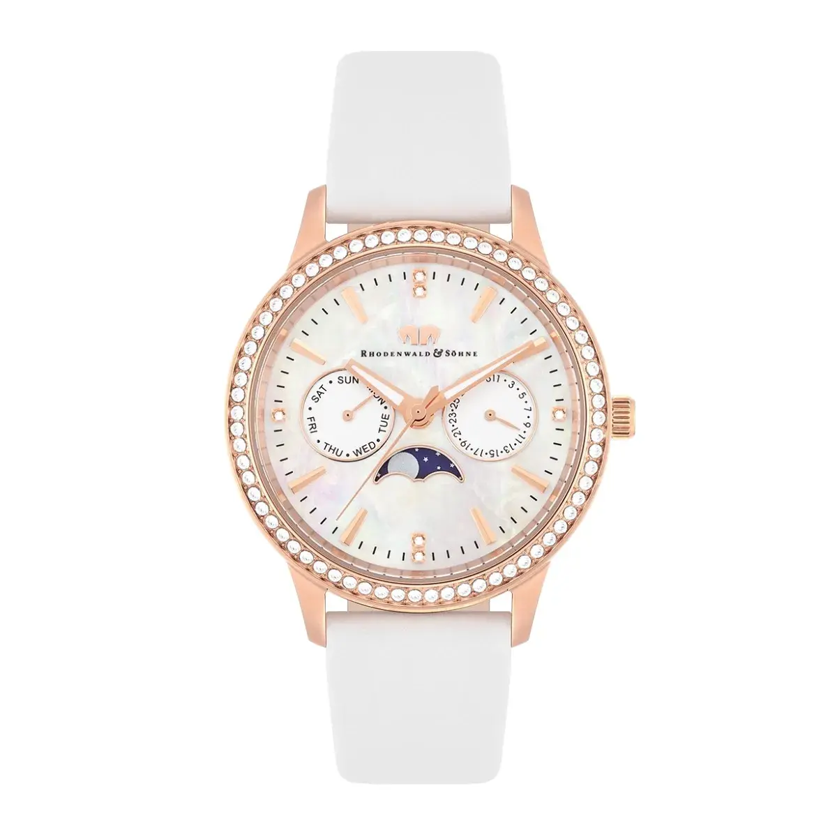 Elegante Roségold Damenarmbanduhr